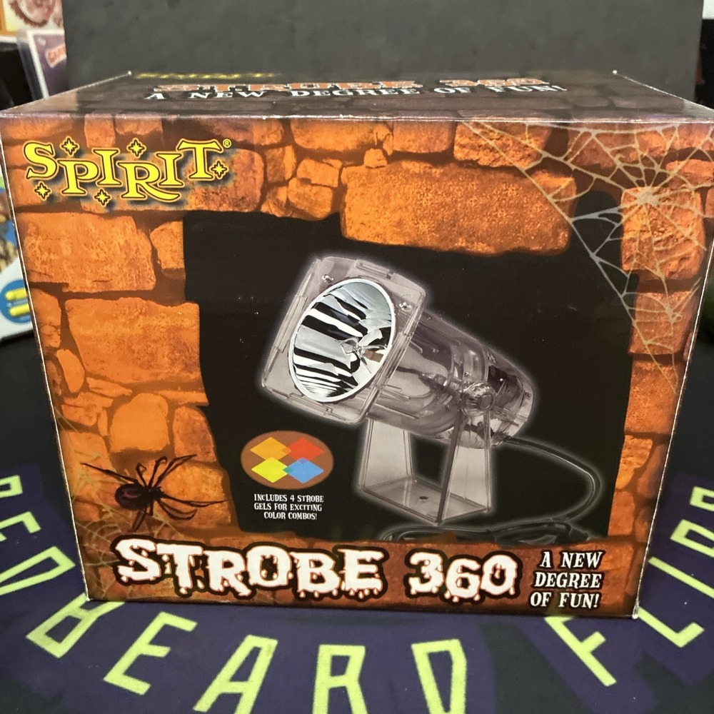 Spirit Halloween Strobe 360 4 Interchangeable Light Gel Color Combos